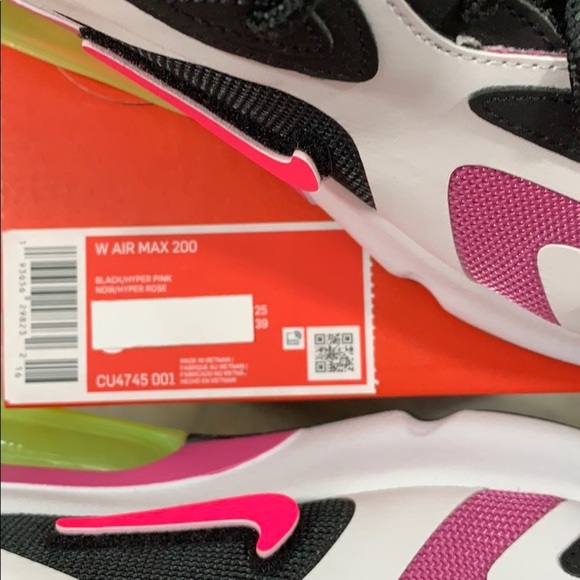NIKE W AIR MAX 200 black/hyper pink - Picture 16 of 16